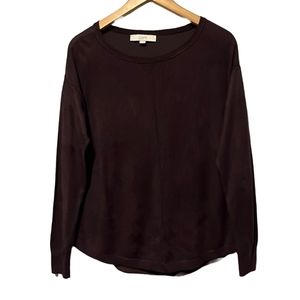 Ann Taylor Loft Mixed Media Sweater Small